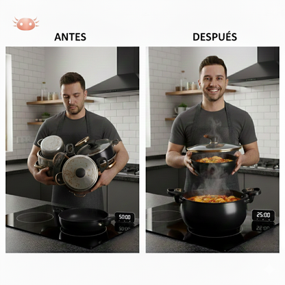 Olla Chubby Versátil Antiadherente 7L (Inducción y Gas)