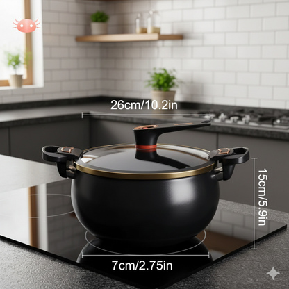 Olla Chubby Versátil Antiadherente 7L (Inducción y Gas)