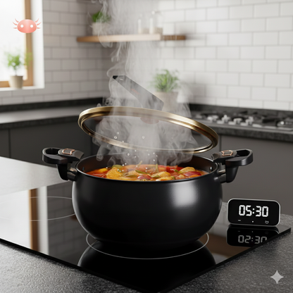 Olla Chubby Versátil Antiadherente 7L (Inducción y Gas)